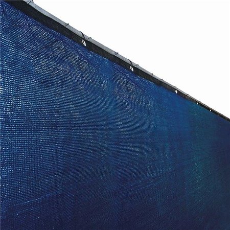 TEPEE SUPPLIES 6 x 50 ft. Fence Privacy Screen Mesh Fabric with Grommets; Blue TE882724